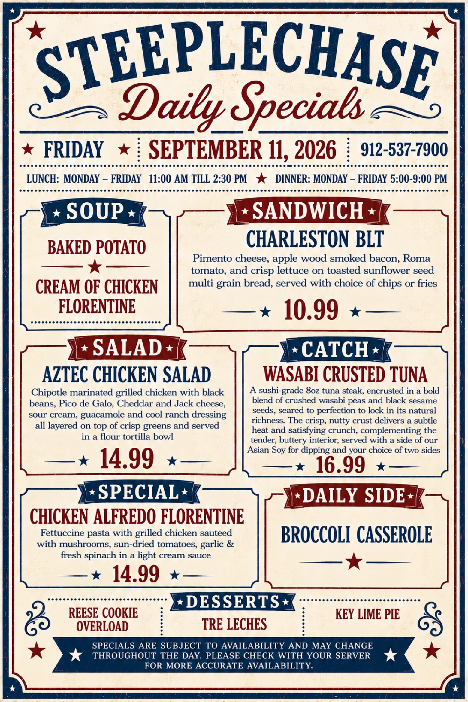 Daily Specials